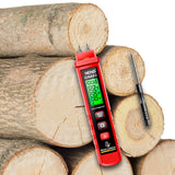 Maxbell Intelligent Moisture Tester Handheld Wood Moisture Meter for Logs Paper Wall