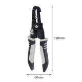 Maxbell Wire Cutter Hand Tool Electricians Tool Crafting Wire Stripper Crimper Plier Straight Mouth