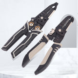 Maxbell Wire Cutter Hand Tool Electricians Tool Crafting Wire Stripper Crimper Plier Straight Mouth