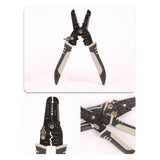 Maxbell Wire Cutter Hand Tool Electricians Tool Crafting Wire Stripper Crimper Plier Straight Mouth