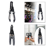 Maxbell Wire Cutter Hand Tool Electricians Tool Crafting Wire Stripper Crimper Plier Straight Mouth