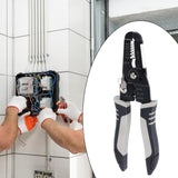 Maxbell Wire Cutter Hand Tool Electricians Tool Crafting Wire Stripper Crimper Plier Straight Mouth