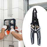 Maxbell Wire Cutter Hand Tool Electricians Tool Crafting Wire Stripper Crimper Plier Bend Mouth