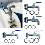 Maxbell 50 Gallon Steel Drum Faucet G2" Replacement Parts with Gaskets Barrel Faucet 20mm