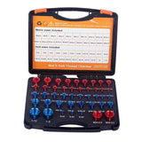 Maxbell 44Pcs Nut and Bolt Thread Checker Metric Compact for Plumbers Auto Mechanics
