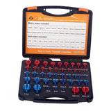 Maxbell 44Pcs Nut and Bolt Thread Checker Metric Compact for Plumbers Auto Mechanics