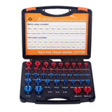 Maxbell 44Pcs Nut and Bolt Thread Checker Metric Compact for Plumbers Auto Mechanics