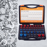 Maxbell 44Pcs Nut and Bolt Thread Checker Metric Compact for Plumbers Auto Mechanics