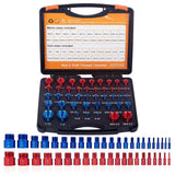 Maxbell 44Pcs Nut and Bolt Thread Checker Metric Compact for Plumbers Auto Mechanics