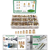 Maxbell 1000Pcs Rivet Nut Tool Kit Durable for Refrigeration Automobiles Instruments