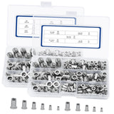 Maxbell 380x Metric Nut Assortment Hardware Rivet Nuts for Professional Machinery