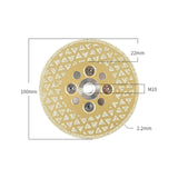 Maxbell 10cm Diamond Cutting Grinding Disc Accessories for Ceramic Tile Professional Grit 45