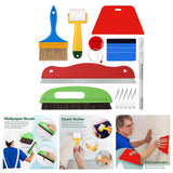 Maxbell 13Pcs Wallpaper Smoothing Tool Kit for Wallpaper Paste Vinyl Backsplash Tile