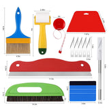 Maxbell 13Pcs Wallpaper Smoothing Tool Kit for Wallpaper Paste Vinyl Backsplash Tile