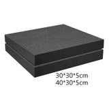 Maxbell 2Pcs Cube Sheet Foam Fixation for Tool Box Storage Drawer Pad Game Box 30cmx30cmx5cm