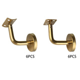 Maxbell 6Pcs Hand Rail Brackets for Stairs Hand Railing Building Banister Support