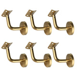 Maxbell 6Pcs Hand Rail Brackets for Stairs Hand Railing Building Banister Support
