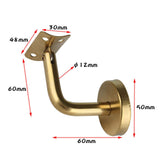 Maxbell 6Pcs Hand Rail Brackets for Stairs Hand Railing Building Banister Support