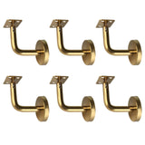 Maxbell 6Pcs Hand Rail Brackets for Stairs Hand Railing Building Banister Support