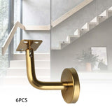Maxbell 6Pcs Hand Rail Brackets for Stairs Hand Railing Building Banister Support