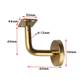 Maxbell 6Pcs Hand Rail Brackets for Stairs Hand Railing Building Banister Support