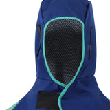 Maxbell Welding Hood Breathable with Neck Shoulder Drape Head Protection Welding Hat Blue