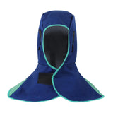 Maxbell Welding Hood Breathable with Neck Shoulder Drape Head Protection Welding Hat Blue