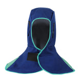 Maxbell Welding Hood Breathable with Neck Shoulder Drape Head Protection Welding Hat Blue