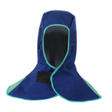 Maxbell Welding Hood Breathable with Neck Shoulder Drape Head Protection Welding Hat Blue