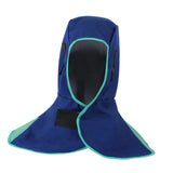 Maxbell Welding Hood Breathable with Neck Shoulder Drape Head Protection Welding Hat Blue