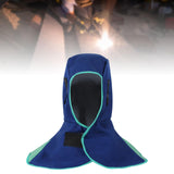 Maxbell Welding Hood Breathable with Neck Shoulder Drape Head Protection Welding Hat Blue