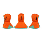 Maxbell Welding Hood Breathable with Neck Shoulder Drape Head Protection Welding Hat Orange