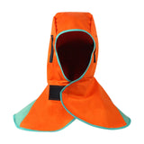 Maxbell Welding Hood Breathable with Neck Shoulder Drape Head Protection Welding Hat Orange