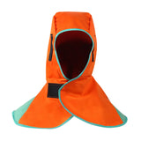 Maxbell Welding Hood Breathable with Neck Shoulder Drape Head Protection Welding Hat Orange