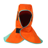 Maxbell Welding Hood Breathable with Neck Shoulder Drape Head Protection Welding Hat Orange