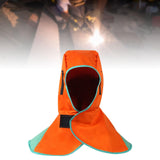 Maxbell Welding Hood Breathable with Neck Shoulder Drape Head Protection Welding Hat Orange