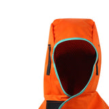 Maxbell Welding Hood Breathable with Neck Shoulder Drape Head Protection Welding Hat Orange