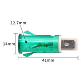 Maxbell Set of 2 220V Indicator Light Lamp -14A Panel Mount