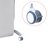 Heavy Duty Castor with Brake Twin Wheel Caster for Office Chairs Desks Carts m10x20 Screw Brake