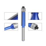 Maxbell Maxbell Flush Trim Router Bit Set High Hardness Softwood Trimming Tool 1/4inch Shank