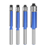 Maxbell Maxbell Flush Trim Router Bit Set High Hardness Softwood Trimming Tool 1/4inch Shank