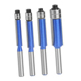 Maxbell Maxbell Flush Trim Router Bit Set High Hardness Softwood Trimming Tool 1/4inch Shank