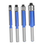 Maxbell Maxbell Flush Trim Router Bit Set High Hardness Softwood Trimming Tool 1/4inch Shank