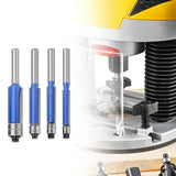 Maxbell Maxbell Flush Trim Router Bit Set High Hardness Softwood Trimming Tool 1/4inch Shank