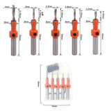 Maxbell Maxbell 5x Countersink Drill Bit 8mm with Limiter for Drilling Woodworking Carpentry
