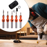 Maxbell Maxbell 5x Countersink Drill Bit 8mm with Limiter for Drilling Woodworking Carpentry