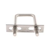 Maxbell Maxbell 4 Pieces Square U Bolt Hardware for Sailboat Automobiles Trailer Marine Boat M 8