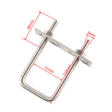 Maxbell Maxbell 4 Pieces Square U Bolt Hardware for Sailboat Automobiles Trailer Marine Boat M 8