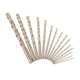 Maxbell Maxbell 13Pcs Cobalt Drill Bit Set 1/16 to 1/4 Car Cast Iron Garage Twist Drill Bit