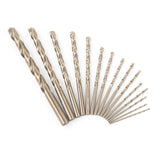 Maxbell Maxbell 13Pcs Cobalt Drill Bit Set 1/16 to 1/4 Car Cast Iron Garage Twist Drill Bit